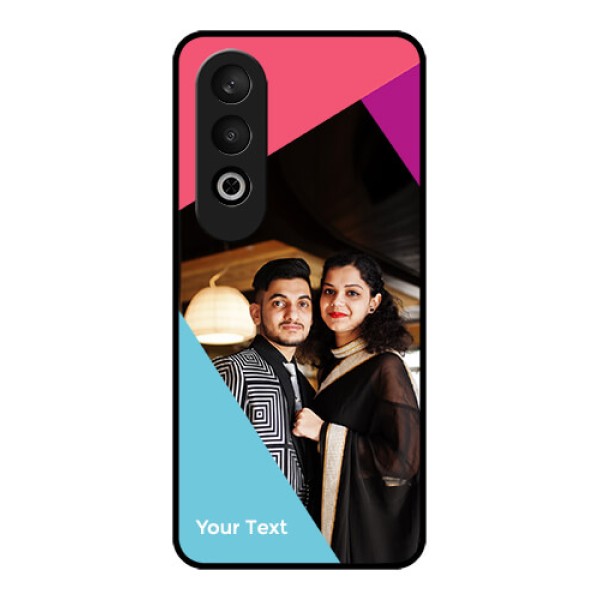 OnePlus Nord CE 4 Custom Glass Phone CaseStacked Triple Colour Design