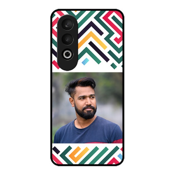 OnePlus Nord CE 4 Custom Glass Phone CaseColorful Maze Pattern Design OnePlus Nord CE 4 Custom Glass Phone CaseColorful Maze Pattern Design