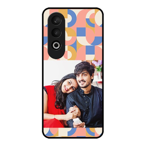 OnePlus Nord CE 4 Custom Glass Phone CaseSemi - Circle Maze Pattern Design OnePlus Nord CE 4 Custom Glass Phone CaseSemi - Circle Maze Pattern Design