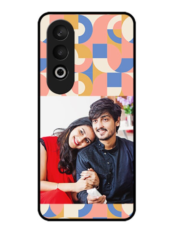 Custom OnePlus Nord CE 4 Custom Glass Phone CaseSemi - Circle Maze Pattern Design