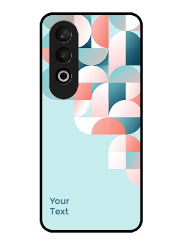 Custom OnePlus Nord CE 4 Custom Glass Phone CaseStylish Semi - Circle Pattern Design