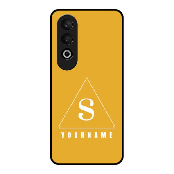 OnePlus Nord CE 4 Custom Glass Phone CaseSimple Triangle Design OnePlus Nord CE 4 Custom Glass Phone CaseSimple Triangle Design