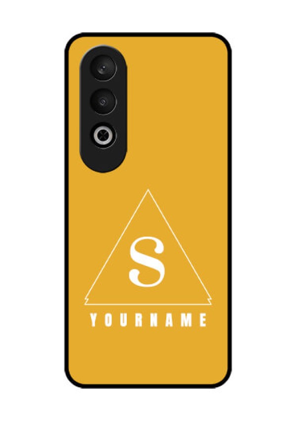 OnePlus Nord CE 4 Custom Glass Phone CaseSimple Triangle Design