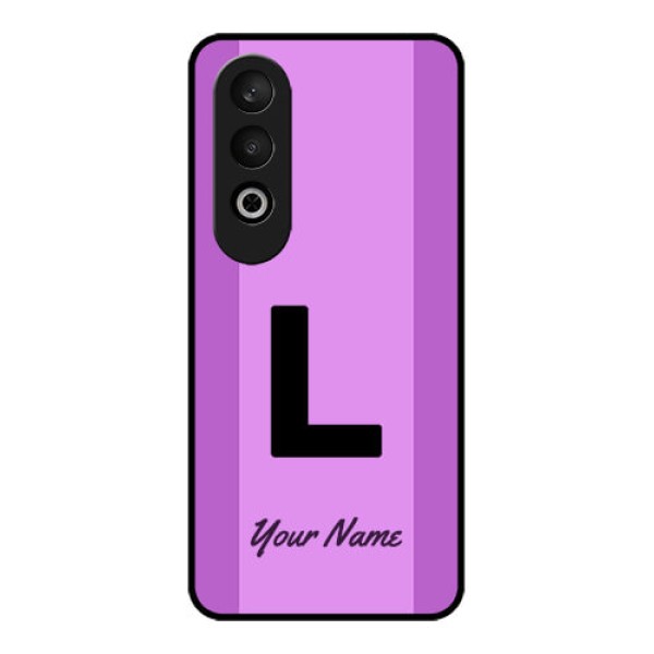 OnePlus Nord CE 4 Custom Glass Phone CaseTricolor Custom Text Design