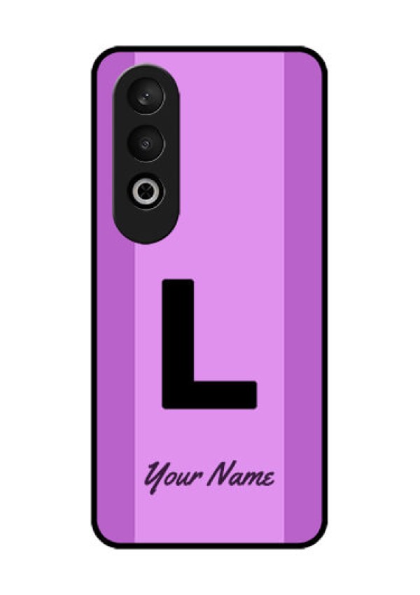 OnePlus Nord CE 4 Custom Glass Phone CaseTricolor Custom Text Design