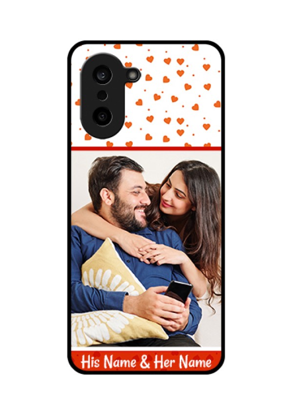 OnePlus Nord CE 5 5G Custom Glass Phone Case - Orange Love Symbol Design