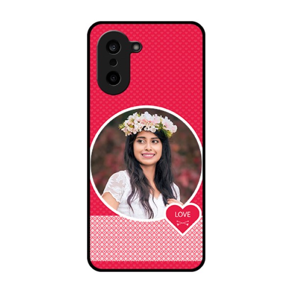 OnePlus Nord CE 5 5G Custom Glass Phone Case - Pink Color Pattern Design
