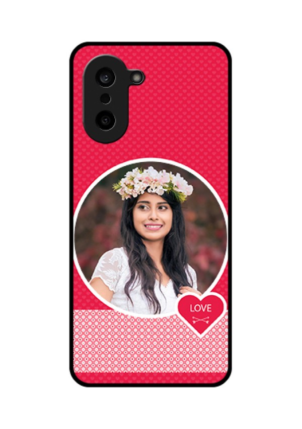 OnePlus Nord CE 5 5G Custom Glass Phone Case - Pink Color Pattern Design