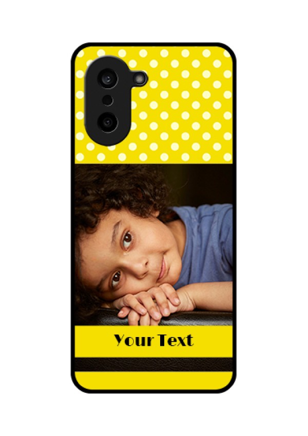 OnePlus Nord CE 5 5G Custom Glass Phone Case - Bright Yellow Case Design