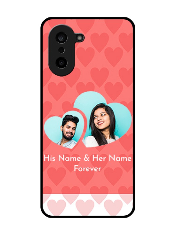 Custom OnePlus Nord CE 5 5G Custom Glass Phone Case - Couple Pic Upload Design