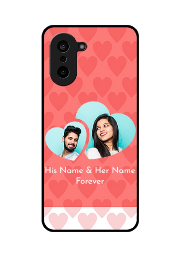 OnePlus Nord CE 5 5G Custom Glass Phone Case - Couple Pic Upload Design