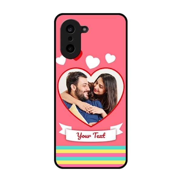 OnePlus Nord CE 5 5G Custom Glass Phone Case - Love Shapes Doodle Design