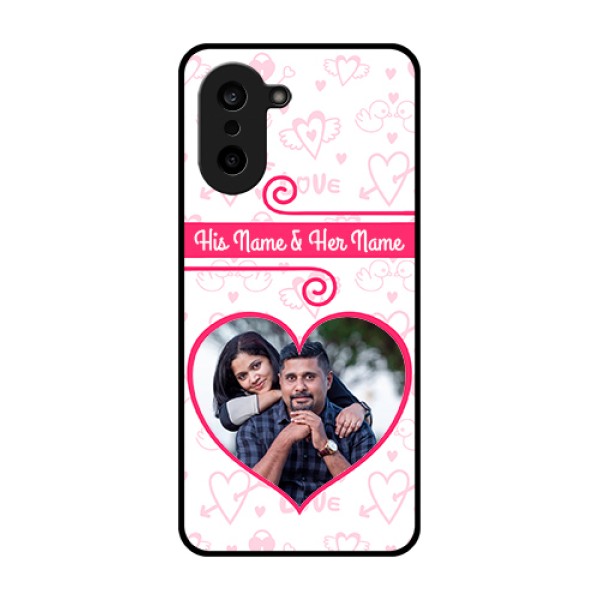 OnePlus Nord CE 5 5G Custom Glass Phone Case - Heart Shape Love Design