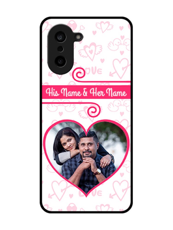 Custom OnePlus Nord CE 5 5G Custom Glass Phone Case - Heart Shape Love Design