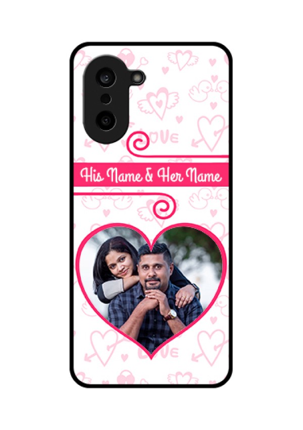 OnePlus Nord CE 5 5G Custom Glass Phone Case - Heart Shape Love Design