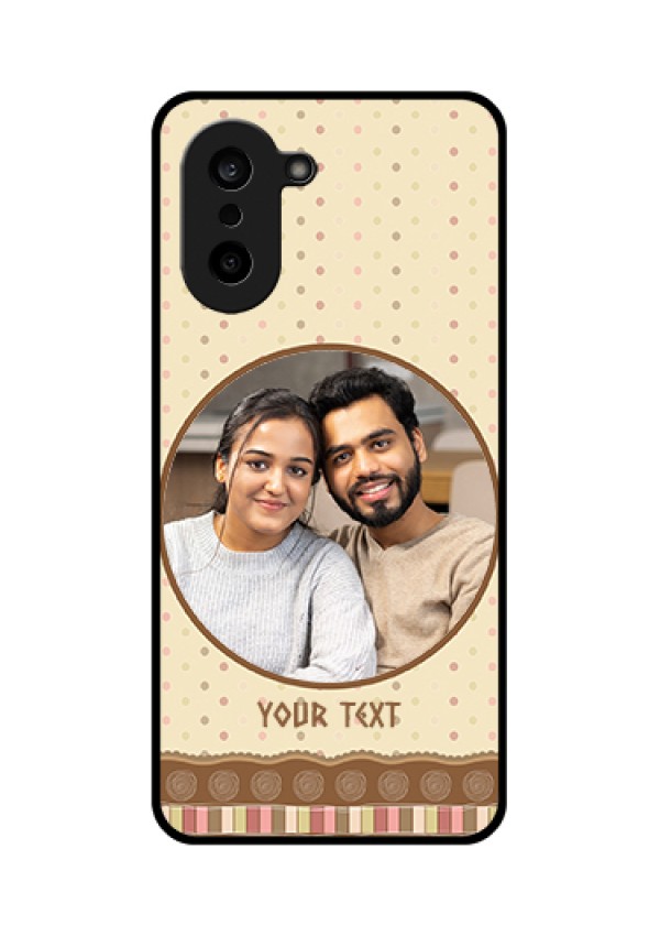 OnePlus Nord CE 5 5G Custom Glass Phone Case - Brown Dotted Mobile Case Design