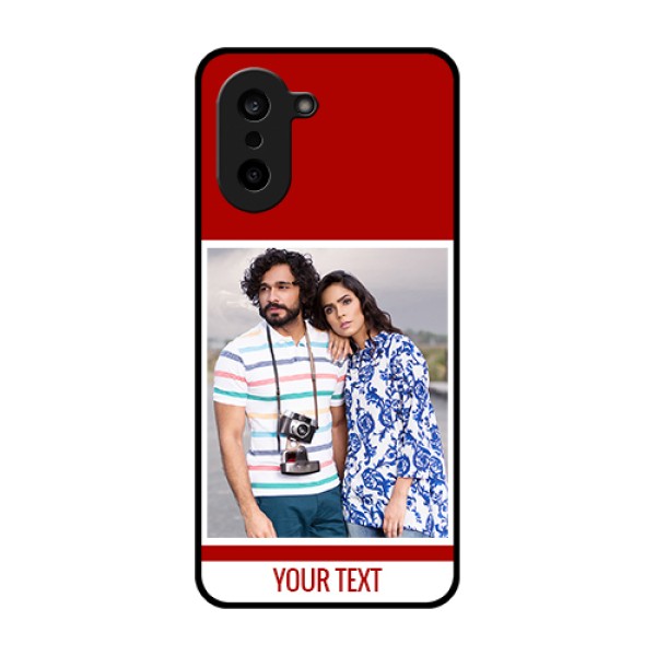 OnePlus Nord CE 5 5G Custom Glass Phone Case - Red Color Design