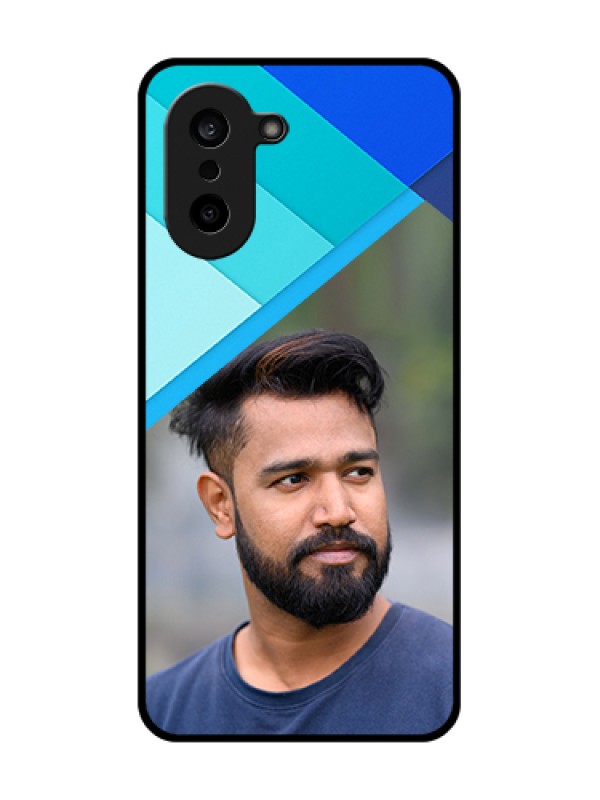 Custom OnePlus Nord CE 5 5G Custom Glass Phone Case - Blue Pattern Design