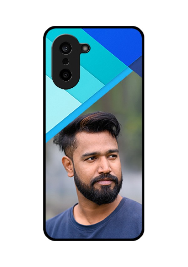 OnePlus Nord CE 5 5G Custom Glass Phone Case - Blue Pattern Design