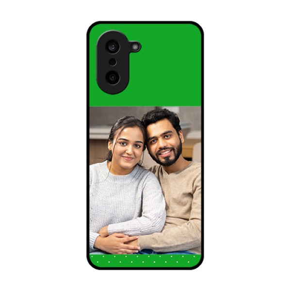 OnePlus Nord CE 5 5G Custom Glass Phone Case - Green Pattern Design