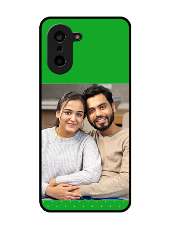 Custom OnePlus Nord CE 5 5G Custom Glass Phone Case - Green Pattern Design