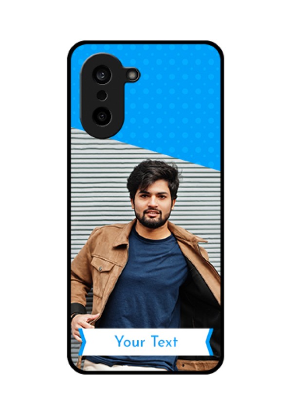 OnePlus Nord CE 5 5G Custom Glass Phone Case - Simple Blue Color Design