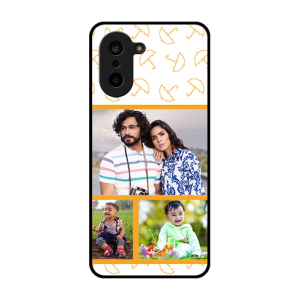 OnePlus Nord CE 5 5G Custom Glass Phone Case - Yellow Pattern Design