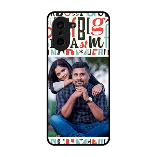 OnePlus Nord CE 5 5G Custom Glass Phone Case - Alphabet Design