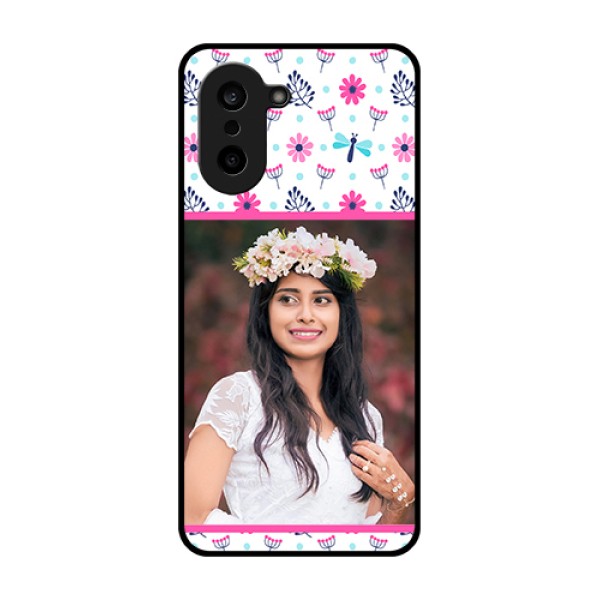 OnePlus Nord CE 5 5G Custom Glass Phone Case - Colorful Flower Design OnePlus Nord CE 5 5G Custom Glass Phone Case - Colorful Flower Design