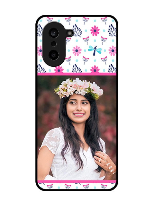 Custom OnePlus Nord CE 5 5G Custom Glass Phone Case - Colorful Flower Design