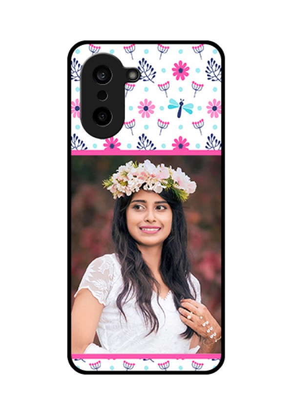 OnePlus Nord CE 5 5G Custom Glass Phone Case - Colorful Flower Design