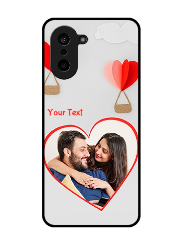 Custom OnePlus Nord CE 5 5G Custom Glass Phone Case - Parachute Love Design
