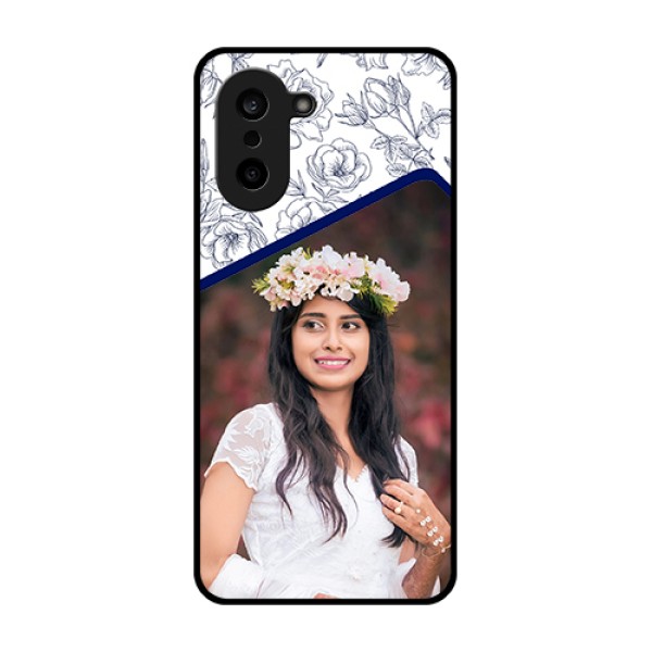 OnePlus Nord CE 5 5G Custom Glass Phone Case - Classy Floral Design