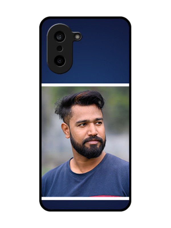 Custom OnePlus Nord CE 5 5G Custom Glass Phone Case - Simple Royal Blue Design