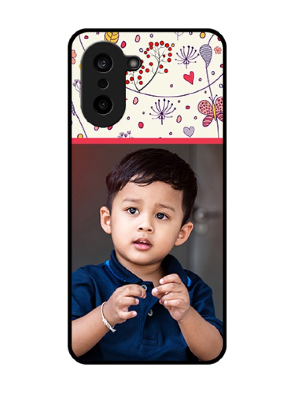 Custom OnePlus Nord CE 5 5G Custom Glass Phone Case - Premium Floral Design