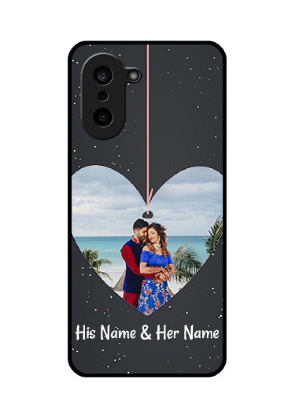 OnePlus Nord CE 5 5G Custom Glass Phone Case - Hanging Heart Design