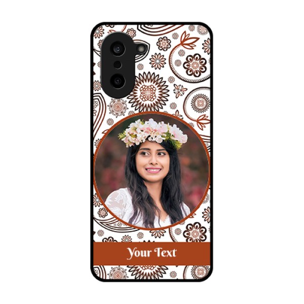 OnePlus Nord CE 5 5G Custom Glass Phone Case - Abstract Flower Design