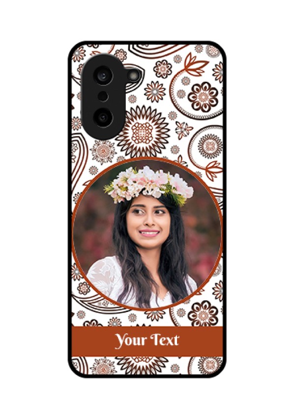OnePlus Nord CE 5 5G Custom Glass Phone Case - Abstract Flower Design