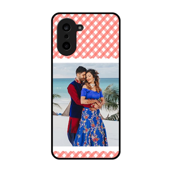 OnePlus Nord CE 5 5G Custom Glass Phone Case - Pink Pattern Design