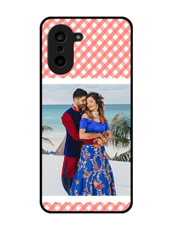 Custom OnePlus Nord CE 5 5G Custom Glass Phone Case - Pink Pattern Design