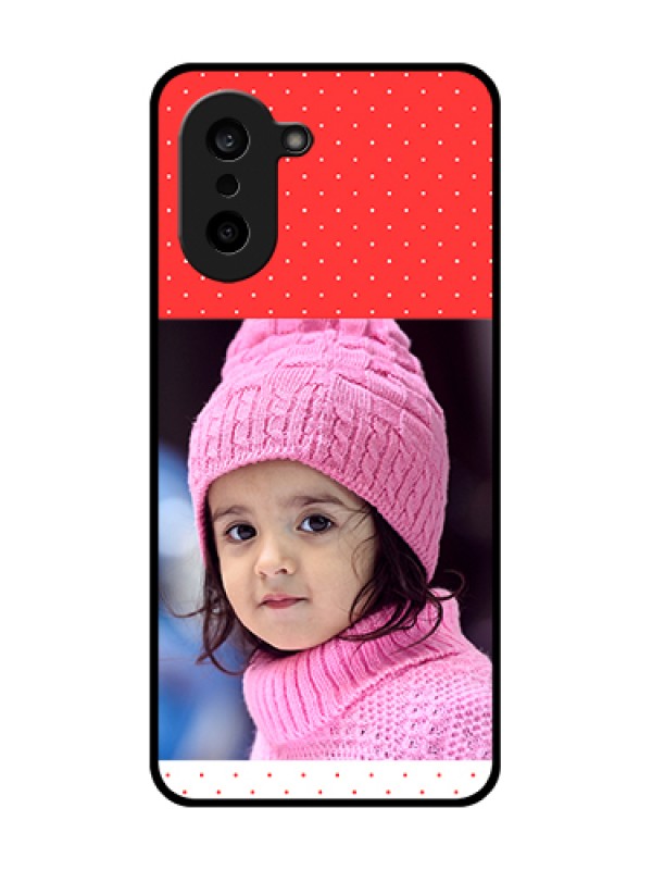 Custom OnePlus Nord CE 5 5G Custom Glass Phone Case - Red Pattern Design