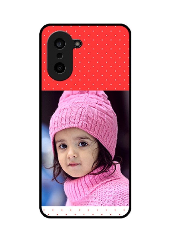 OnePlus Nord CE 5 5G Custom Glass Phone Case - Red Pattern Design