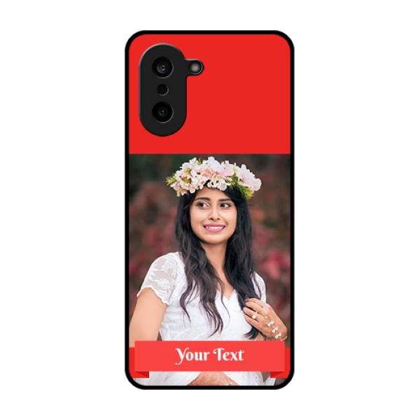 OnePlus Nord CE 5 5G Custom Glass Phone Case - Simple Red Color Design
