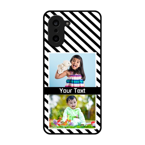 OnePlus Nord CE 5 5G Custom Glass Phone Case - Black And White Stripes Design OnePlus Nord CE 5 5G Custom Glass Phone Case - Black And White Stripes Design