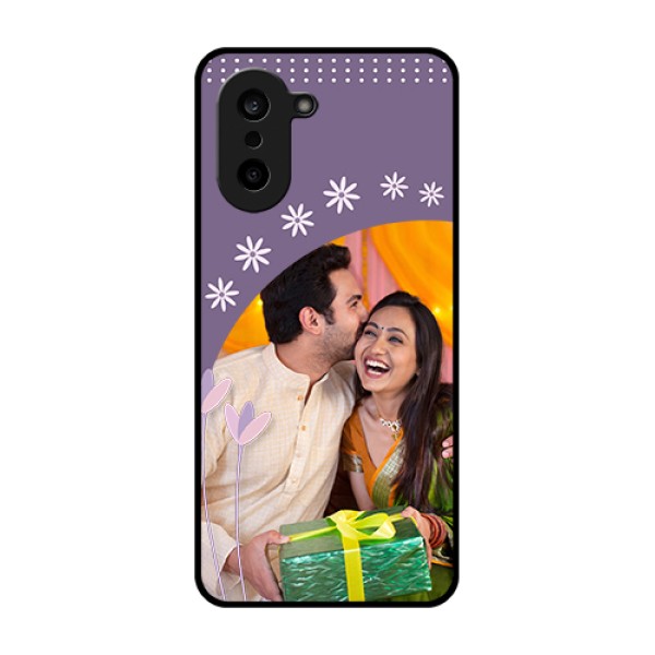 OnePlus Nord CE 5 5G Custom Glass Phone Case - Lavender Flowers Design