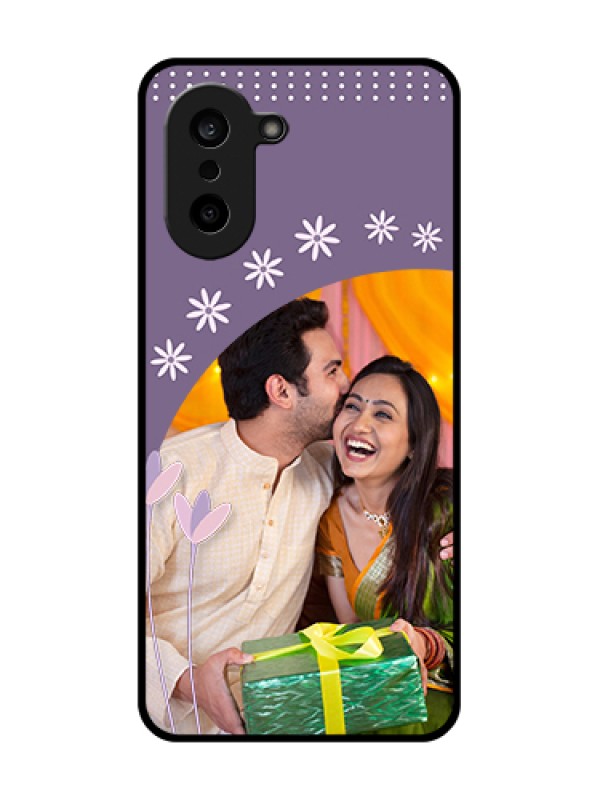 Custom OnePlus Nord CE 5 5G Custom Glass Phone Case - Lavender Flowers Design