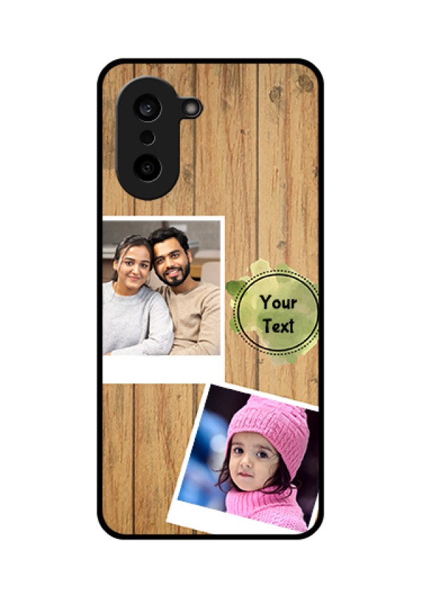 OnePlus Nord CE 5 5G Custom Glass Phone Case - Wooden Texture Design