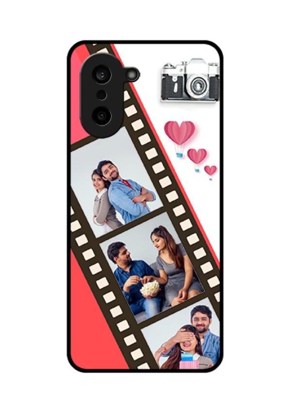 OnePlus Nord CE 5 5G Custom Glass Phone Case - 3 Image Holder With Film Reel
