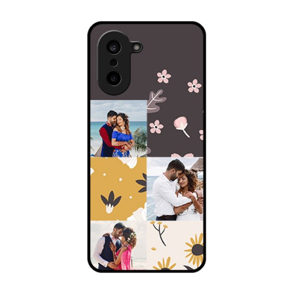 OnePlus Nord CE 5 5G Custom Glass Phone Case - 3 Images With Floral Design OnePlus Nord CE 5 5G Custom Glass Phone Case - 3 Images With Floral Design