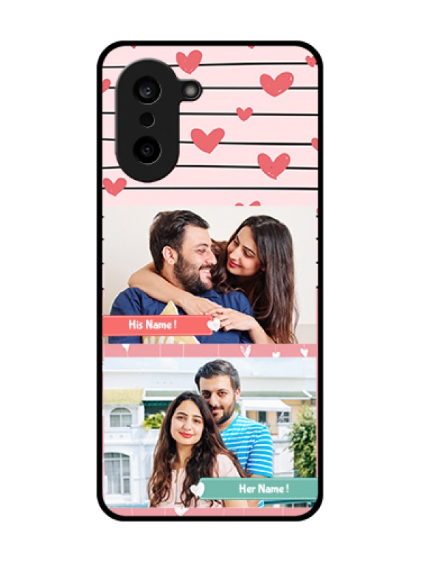 Custom OnePlus Nord CE 5 5G Custom Glass Phone Case - Photo With Heart Design